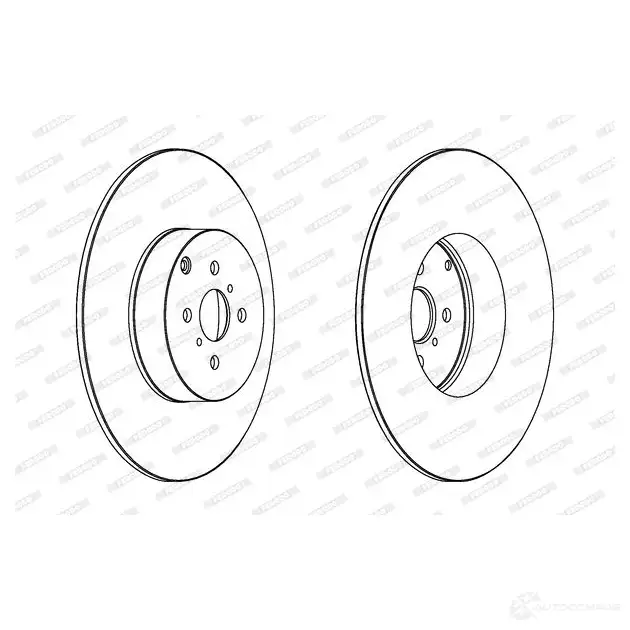 Тормозной диск FERODO DDF608-1 ddf6081 DDF6 08 21247226 изображение 0