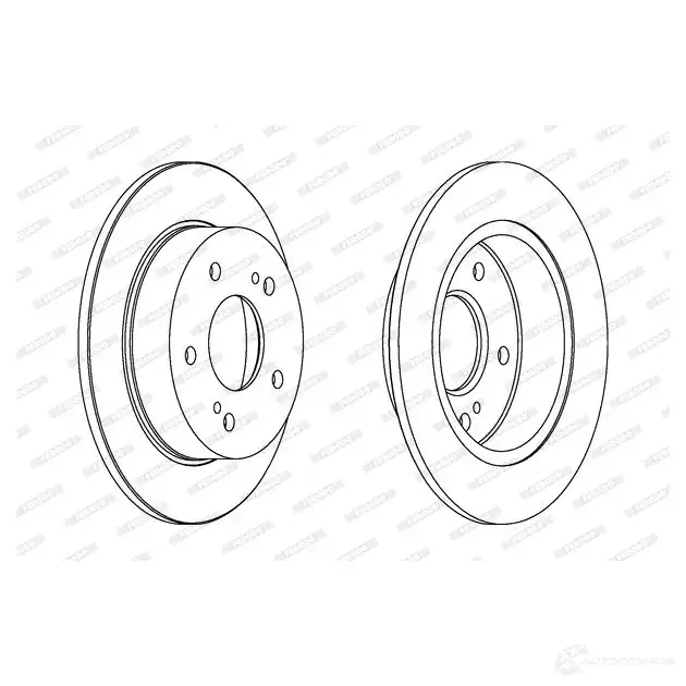 Тормозной диск FERODO DDF8 63 DDF863 DDF863-1 713428 изображение 0