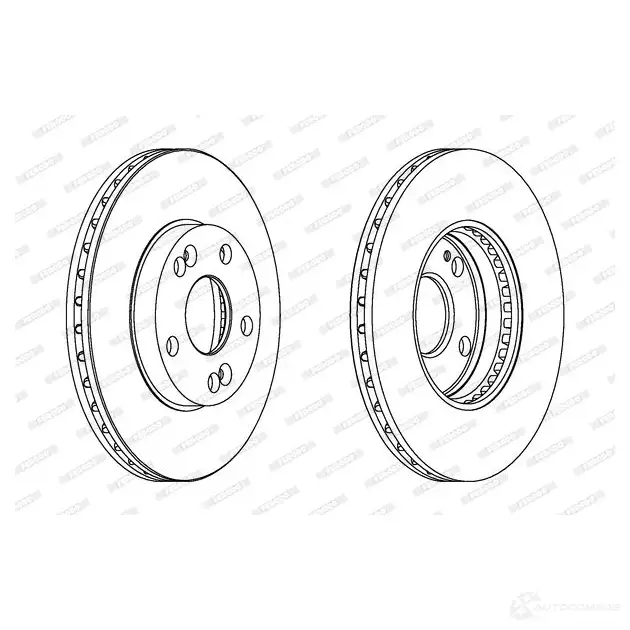 Тормозной диск FERODO DDF19 9 ddf1991 21246636 DDF199-1 изображение 0