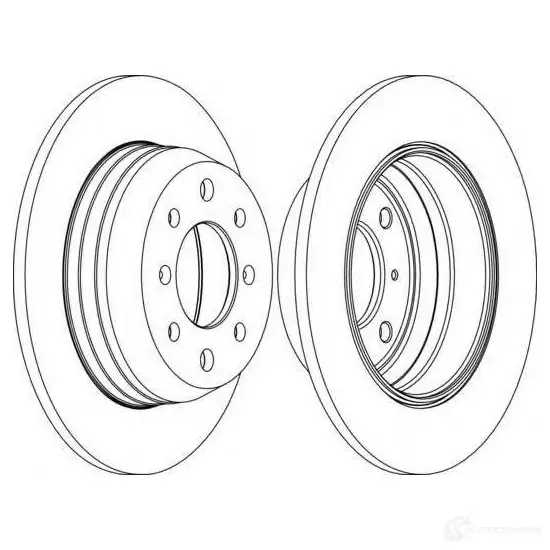 Тормозной диск FERODO 21244942 DD F002 ddf0021 DDF002-1 - Изображение 1