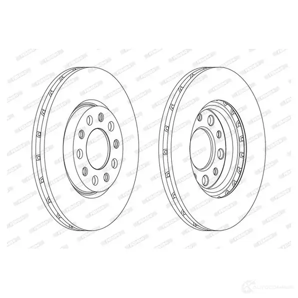 Тормозной диск FERODO DD F1956C DDF1956C 7I9GAM 1193641510 изображение 0