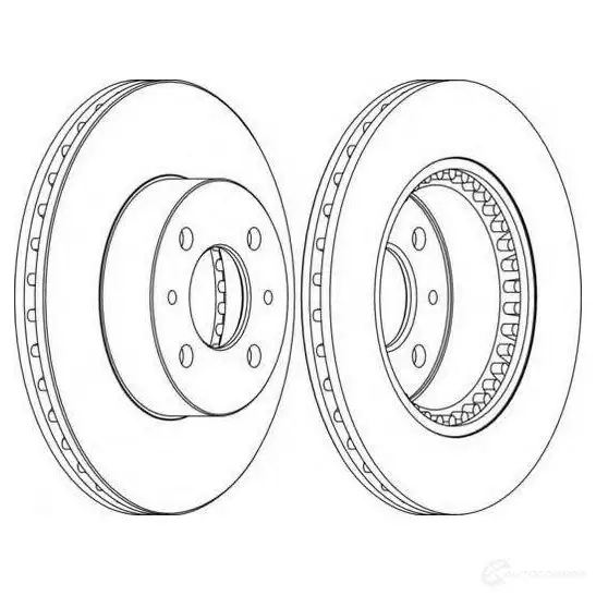 Тормозной диск FERODO DDF1006-1 ddf10061 21245088 DDF100 6 изображение 0