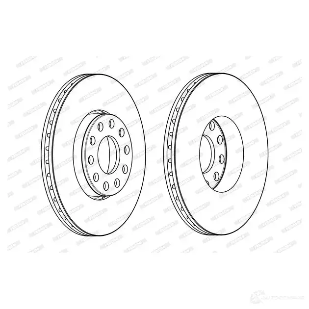 Тормозной диск FERODO DDF167 7 712440 F7KAC3 DDF1677 изображение 0
