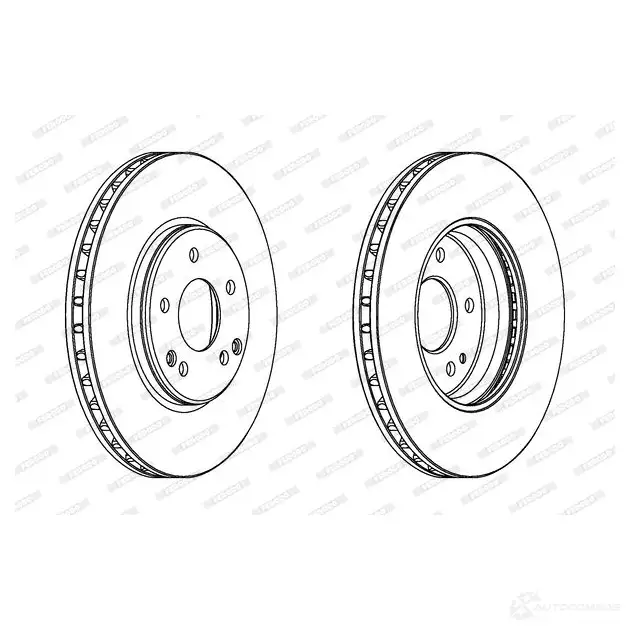 Тормозной диск FERODO DDF18 87 ddf18871 DDF1887-1 21246548 изображение 0