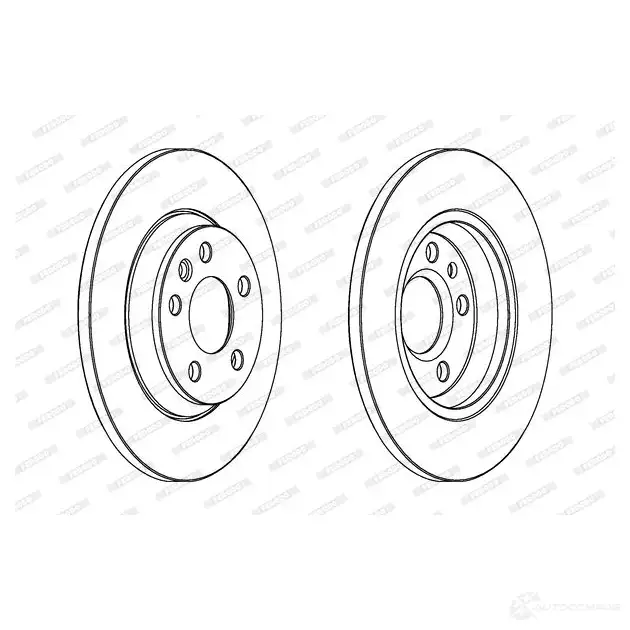 Тормозной диск FERODO DDF1659-1 21246144 DD F1659 ddf16591
