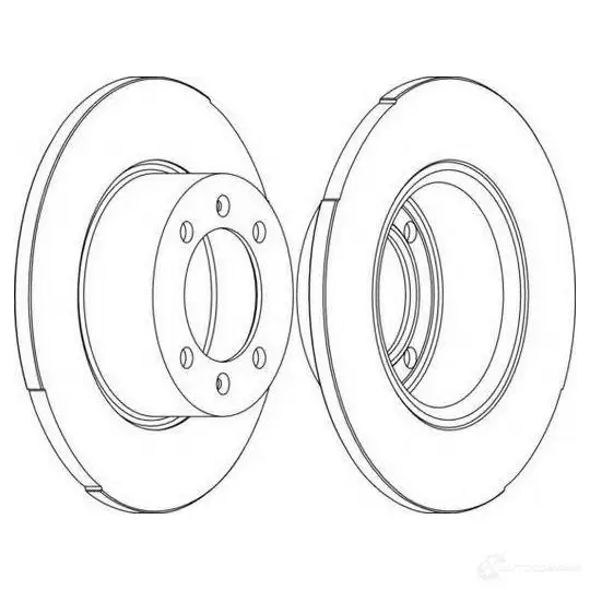 Тормозной диск FERODO DD F056 DDF056-1 21245010 ddf0561 - Изображение 1