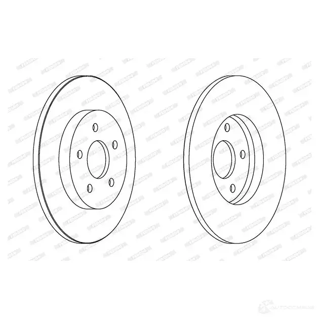 Тормозной диск FERODO 21246090 ddf16351 DDF16 35 DDF1635-1 изображение 0