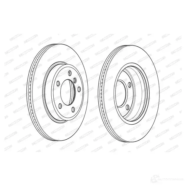 Тормозной диск FERODO 21245822 ddf15141 DDF1514-1 D DF1514 изображение 0