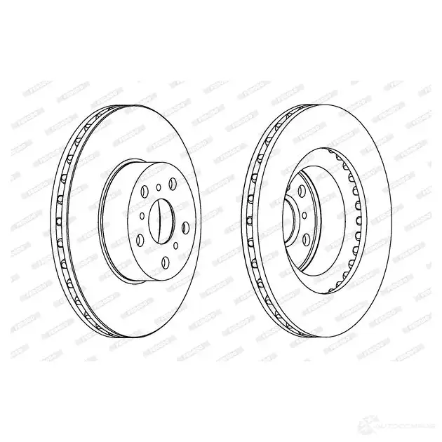 Тормозной диск FERODO DDF1755-1 D DF1755 21246346 ddf17551 изображение 0