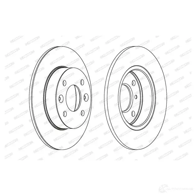 Тормозной диск FERODO ddf1406c1 DDF1406C-1 1193639356 D DF1406 изображение 0