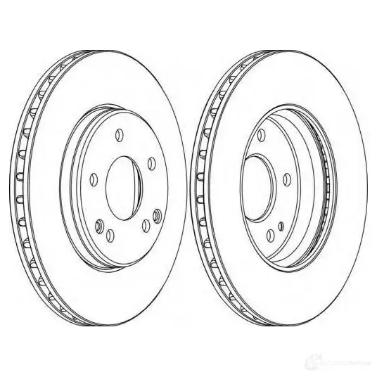 Тормозной диск FERODO 1193638251 DDF1 135C ddf1135c1 DDF1135C-1 изображение 0