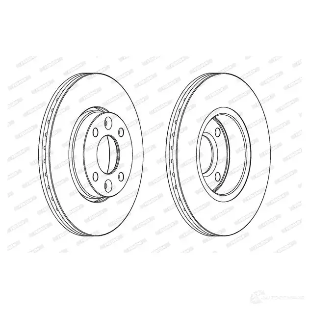 Тормозной диск FERODO ddf2111 DDF 211 DDF211-1 21246654 изображение 0