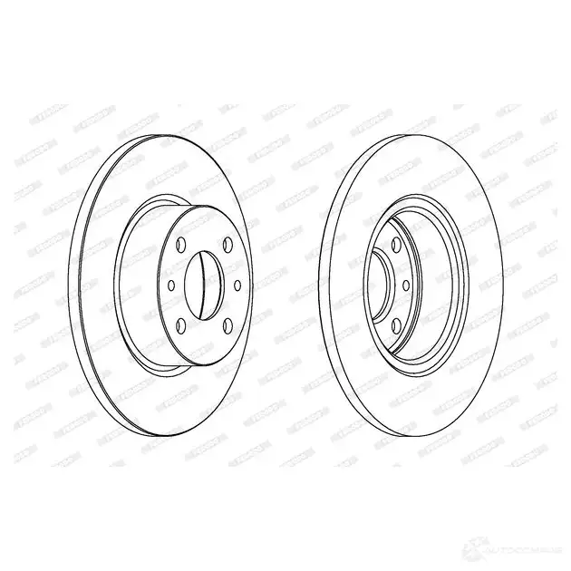 Тормозной диск FERODO DDF1447-1 21245724 ddf14471 DDF1 447 изображение 0