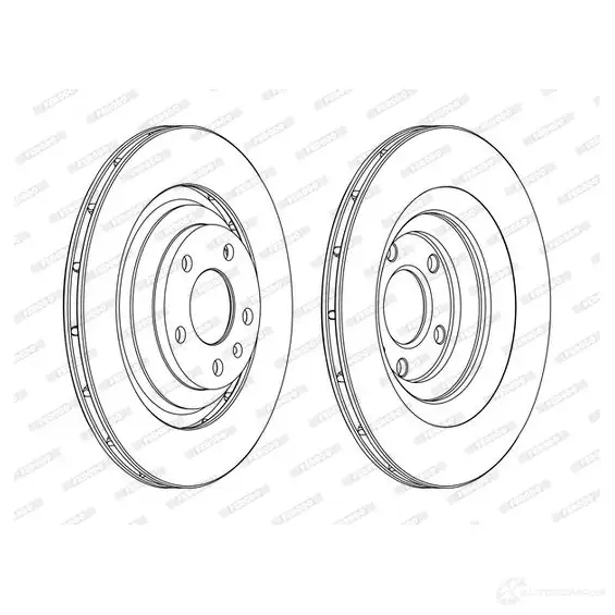 Тормозной диск FERODO 21246746 DD F260 DDF260-1 ddf2601