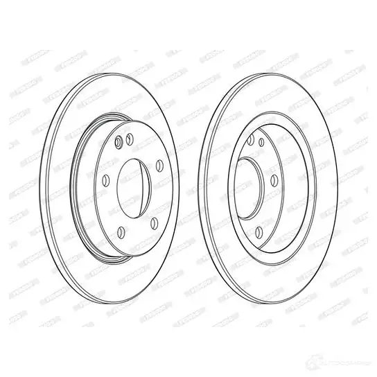 Тормозной диск FERODO 21245768 DDF1474-1 ddf14741 DDF 1474 изображение 0