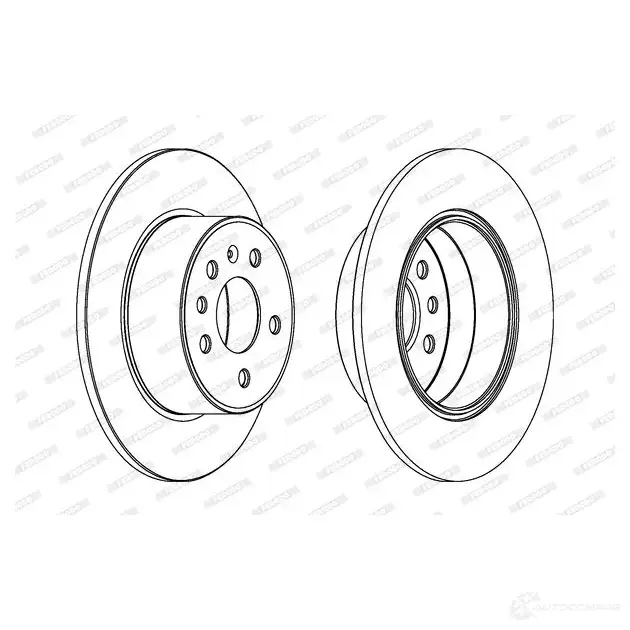 Тормозной диск FERODO DDF179 3 DDF1793C-1 ddf1793c1 1193641102 изображение 0