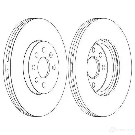 Тормозной диск FERODO DDF1 236C ddf1236c1 1193638747 DDF1236C-1 изображение 0