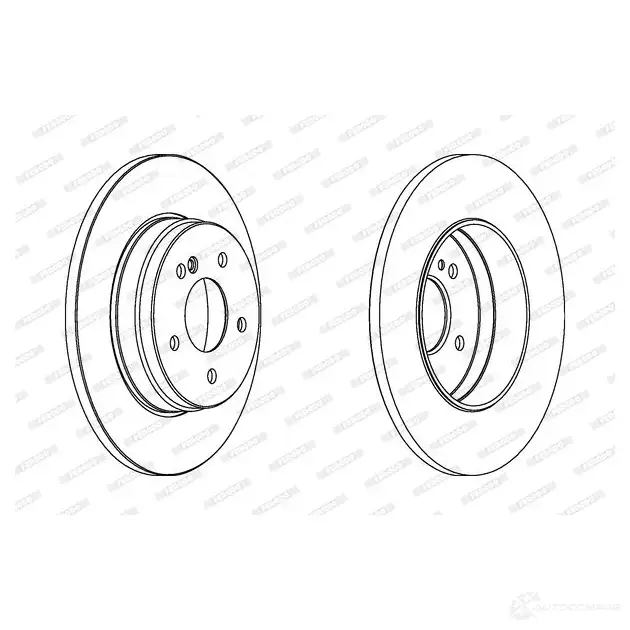 Тормозной диск FERODO DDF 125 711948 DDF125-1 DDF1251 изображение 0