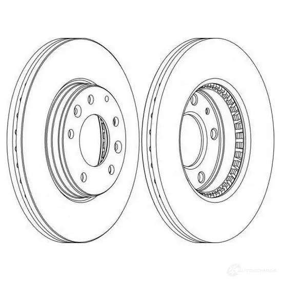 Тормозной диск FERODO 21245378 DDF1210-1 ddf12101 DD F1210 - Изображение 1