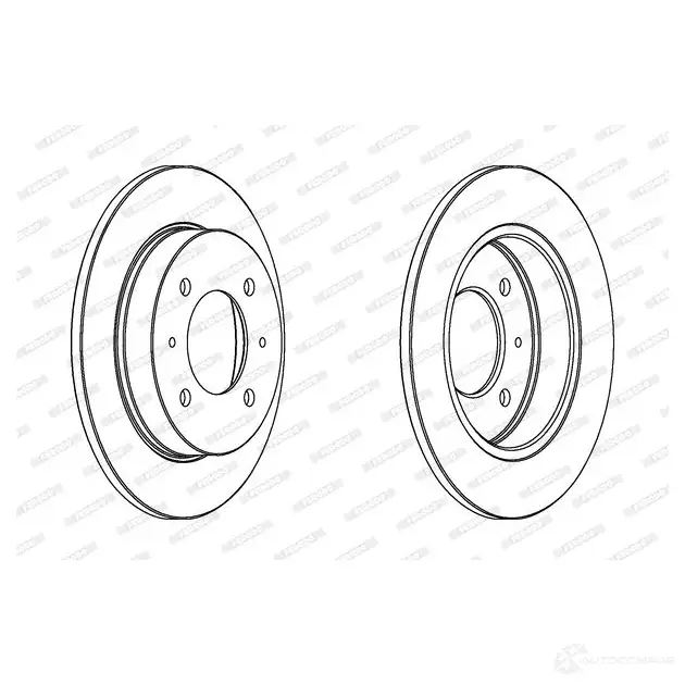 Тормозной диск FERODO BLPLXWL ddf2038c1 1193641630 DDF203 8C-1 изображение 0