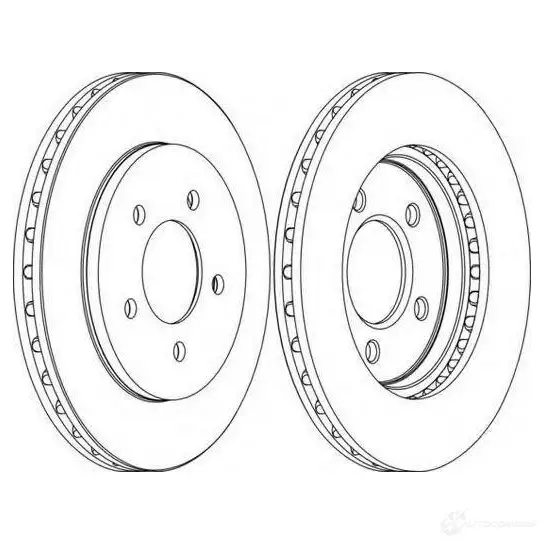 Тормозной диск FERODO 21245136 DDF1 058 DDF1058-1 ddf10581 изображение 0