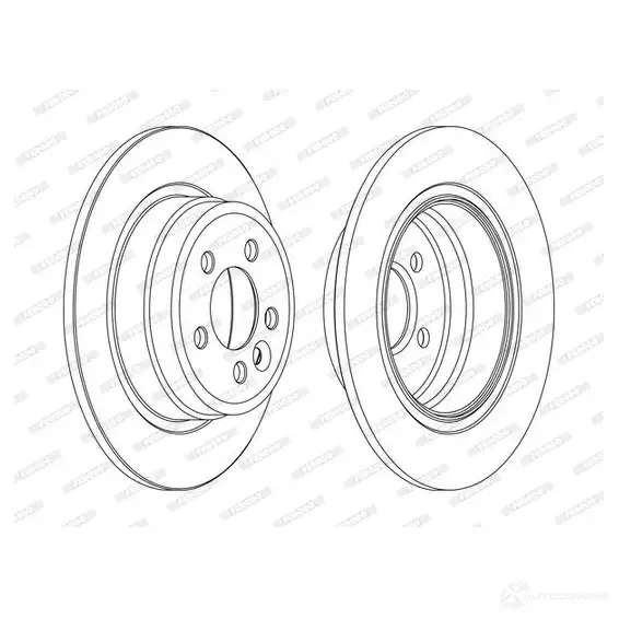 Тормозной диск FERODO ddf15491 DD F1549 21245894 DDF1549-1 изображение 0
