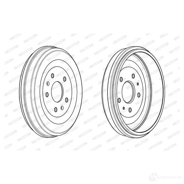 Тормозной барабан FERODO FDR329267 717241 1 00400F 329267B - Изображение 1