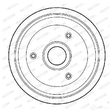 Тормозной барабан FERODO FDR329231 717225 1 00717 329231B изображение 0