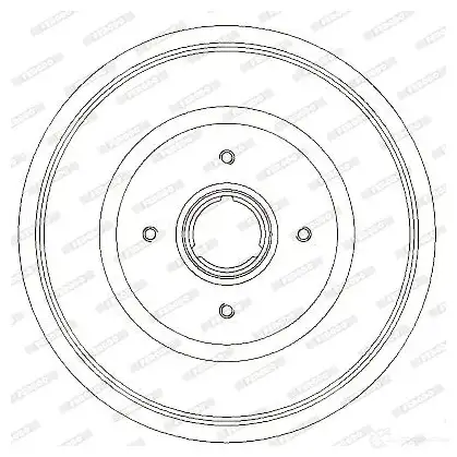Тормозной барабан FERODO 717299 329733B FDR329733 100 630C изображение 3