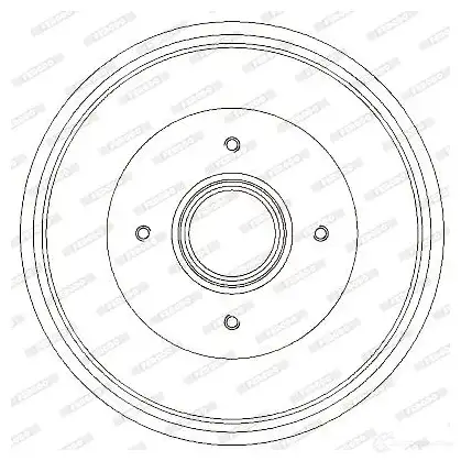 Тормозной барабан FERODO 1005 62C 717298 FDR329732 329732B изображение 0