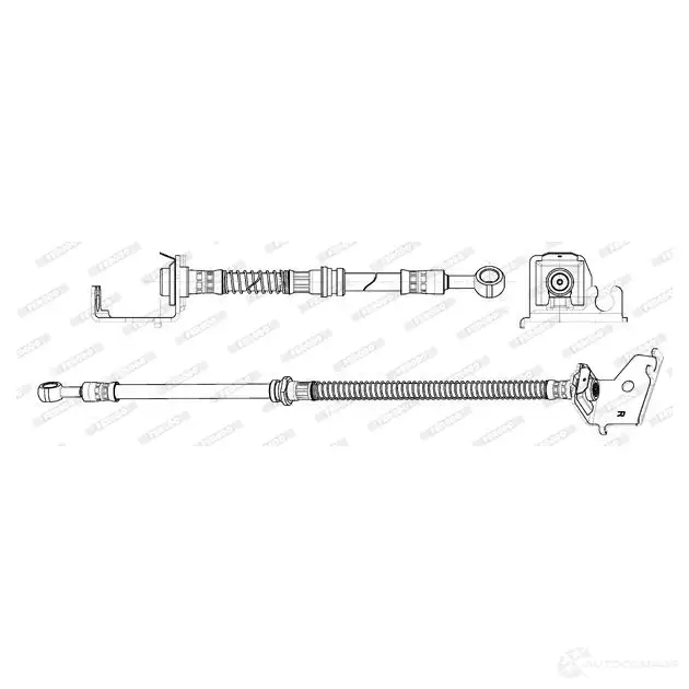 Тормозной шланг FERODO 720757 1R HX5ZN 4044197977192 FHY3326 изображение 0