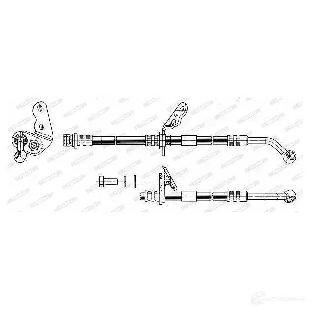 Тормозной шланг FERODO FHY3215 4044197797745 720650 2Y 4US - Изображение 1