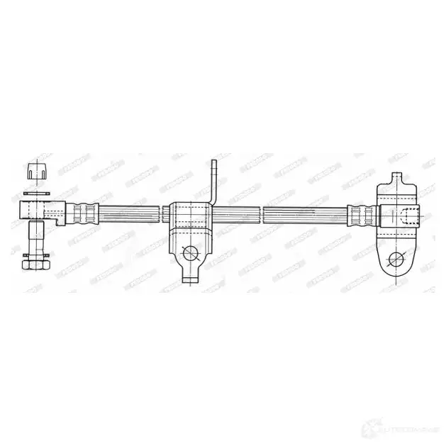 Тормозной шланг FERODO FHY2566 720036 W 8A2T 4044197540860 - Изображение 1