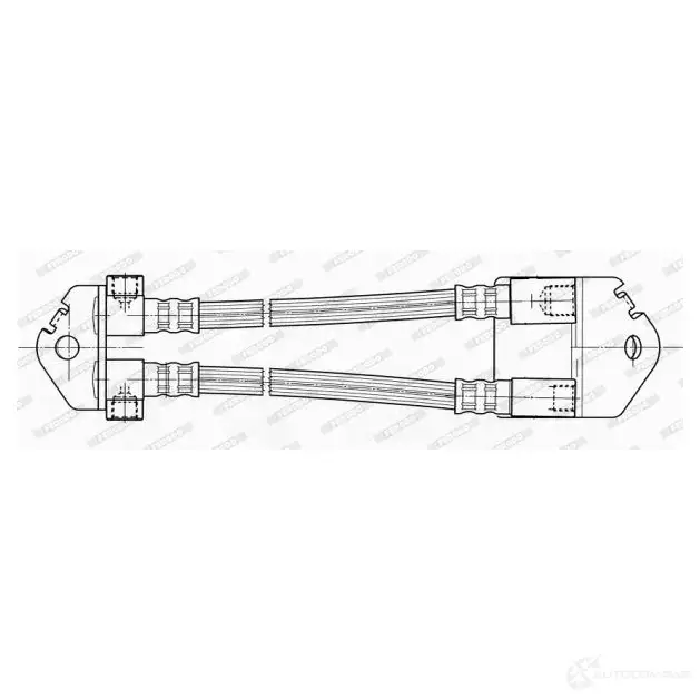 Тормозной шланг FERODO 720043 X X5OXVO 4044197540938 FHY2573 изображение 1