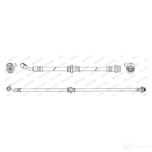 Тормозной шланг FERODO 720724 4044197798490 FHY3290 VK P1A изображение 0