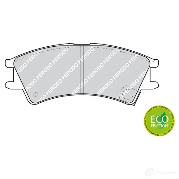 Тормозные колодки дисковые, комплект FERODO FDB1326 23239 232 38 715990 - Изображение 1