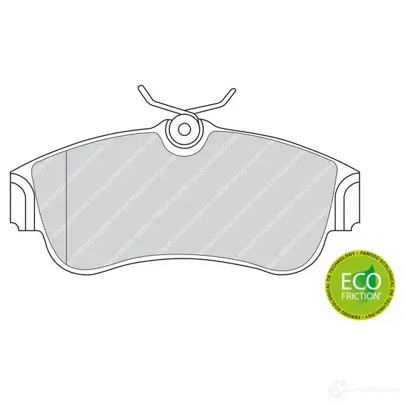 Тормозные колодки дисковые, комплект FERODO 83TFTTD 2 1546 716941 FDB604 изображение 0