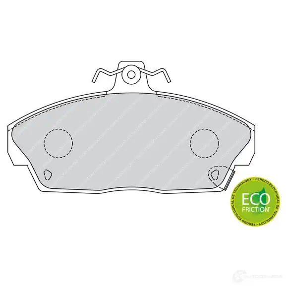 Тормозные колодки дисковые, комплект FERODO FDB613 215 15 21516 716946 изображение 0