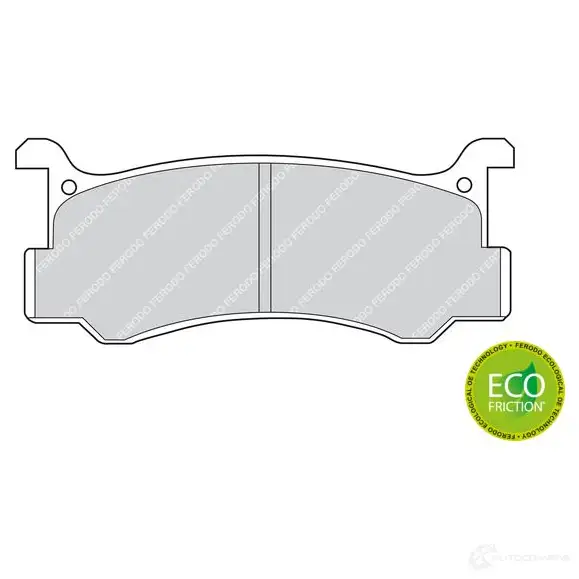 Тормозные колодки дисковые, комплект FERODO 716884 2000 8 XXP3IF FDB482 - Изображение 1