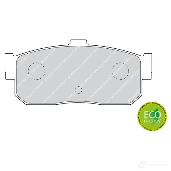 Тормозные колодки дисковые, комплект FERODO 21714 2171 3 FDB796 717041 - Изображение 1