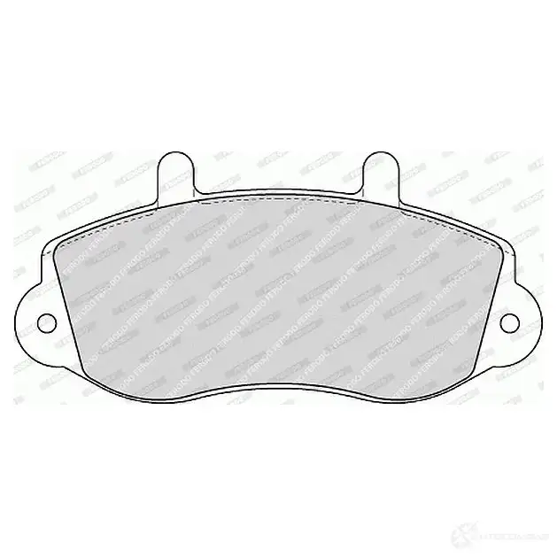 Тормозные колодки дисковые, комплект FERODO 233 02 721621 FDB1292 FVR1292 изображение 0