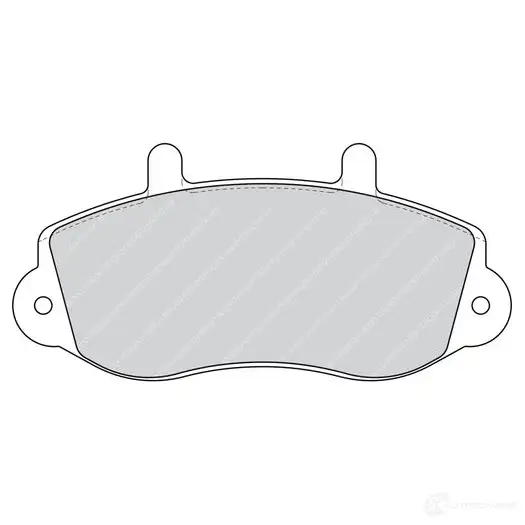 Тормозные колодки дисковые, комплект FERODO 233 02 721621 FDB1292 FVR1292 изображение 1