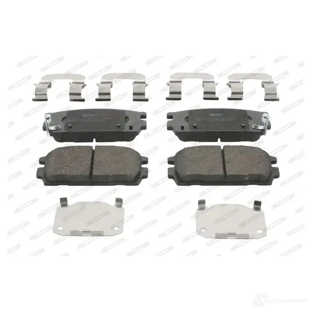 Тормозные колодки дисковые, комплект FERODO 2381 3 FDB1841 716345 24201 изображение 1