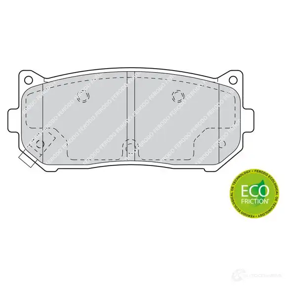 Тормозные колодки дисковые, комплект FERODO 716160 2345 5 23456 FDB1569 - Изображение 1