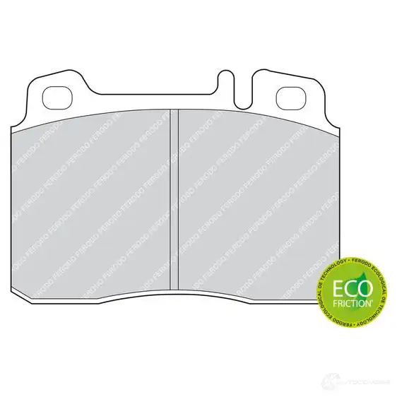 Тормозные колодки дисковые, комплект FERODO 21 153 FDB646 24MDWQ 716966 изображение 0