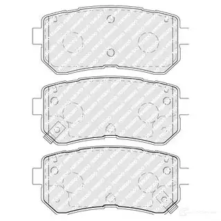 Тормозные колодки дисковые, комплект FERODO FDB5066 TMQ9 NX 1437135603 - Изображение 1