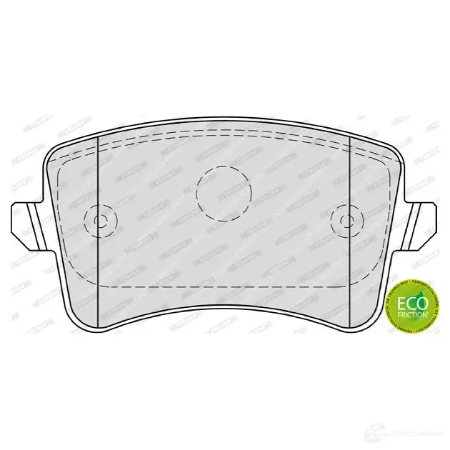 Тормозные колодки дисковые, комплект FERODO FEPFS 716636 FDB4190 246 06 - Изображение 1