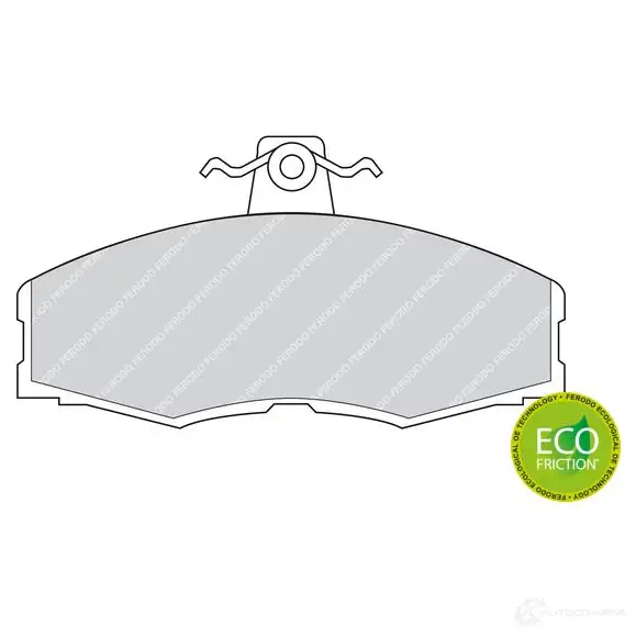 Тормозные колодки дисковые, комплект FERODO 208 61 01M6C1 FDB275 716483 - Изображение 1
