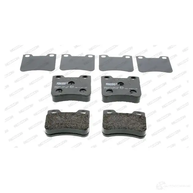 Тормозные колодки дисковые, комплект FERODO FDB1109 715918 2 1857 K7X1EW - Изображение 1
