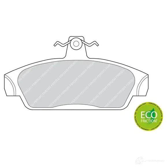 Тормозные колодки дисковые, комплект FERODO 2 1518 716940 57HVIA9 FDB603 - Изображение 1